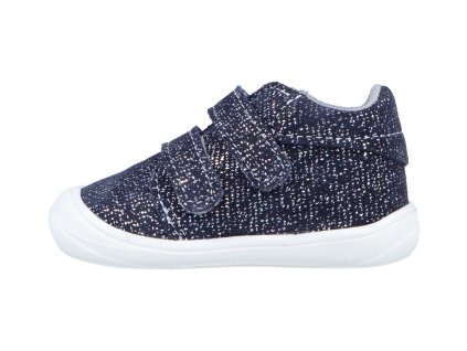 Kid velcro tmavě modrá tisk