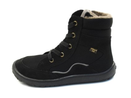 Zimní boty barefoot FRODDO G3160234-4 Black s membránou