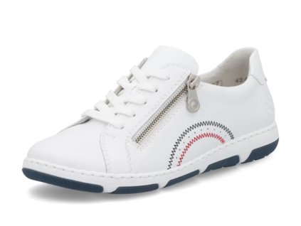 42424 80 Dámské bílé tenisky Rieker 1