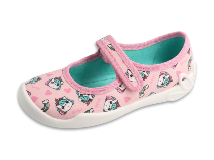 114x560 dívčí bačkorky Befado jednorožec Botonožka (1)