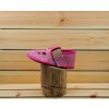 Dětské bačkory Pegres BF03 růžová barefoot s průřezem č. 1