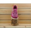 Dětské bačkory Pegres BF03 růžová barefoot s průřezem č. 3