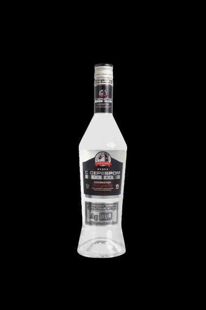 VODKA WITH SILVER PREMIUM BLACK LABEL 0.70L 40%