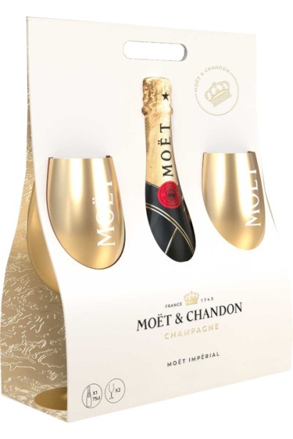 moet brut 2 zlate pohare
