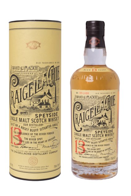 CRAIGELLACHIE 0.70L 46% + K produktu darček grátis