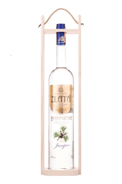 Imperator Borovička Zlatá 1,5l drev. kaz