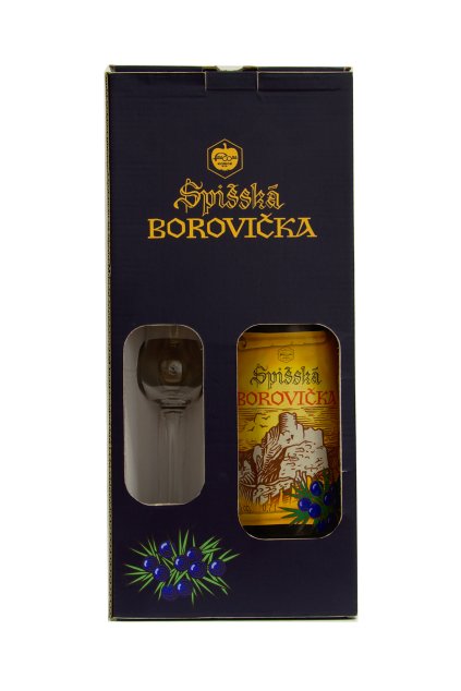 Spišská borovička 40% darčekové balenie 40% 0,7l