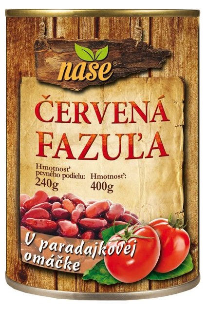 nase cervena fazula paradajkova omacka