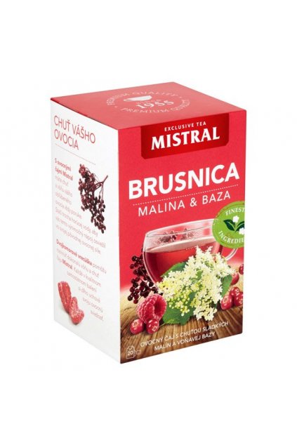 mistral brusnica, malina, cierna baza