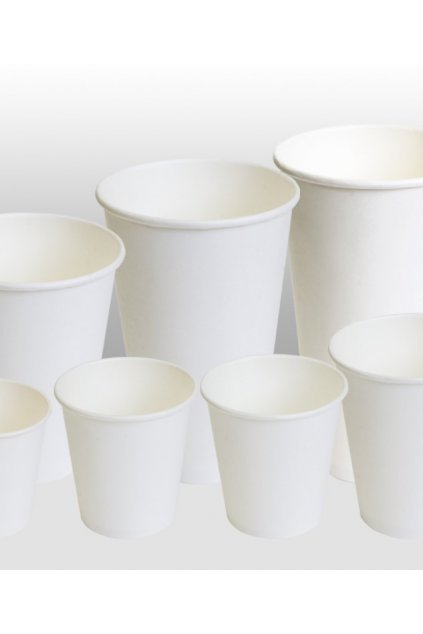 white paper cups