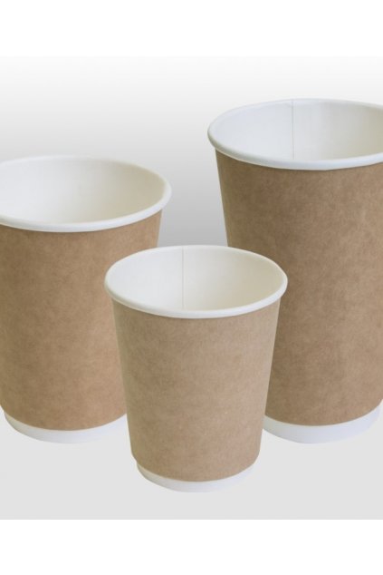 kraft double wall paper cup