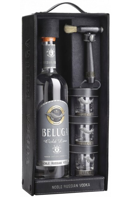 beluga gold line leather set