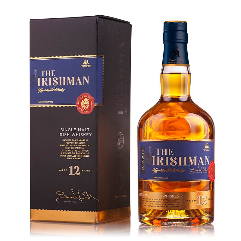 THE IRISHMAN SINGLE MALT 12 YO 0.70L 43% GB (kartón)