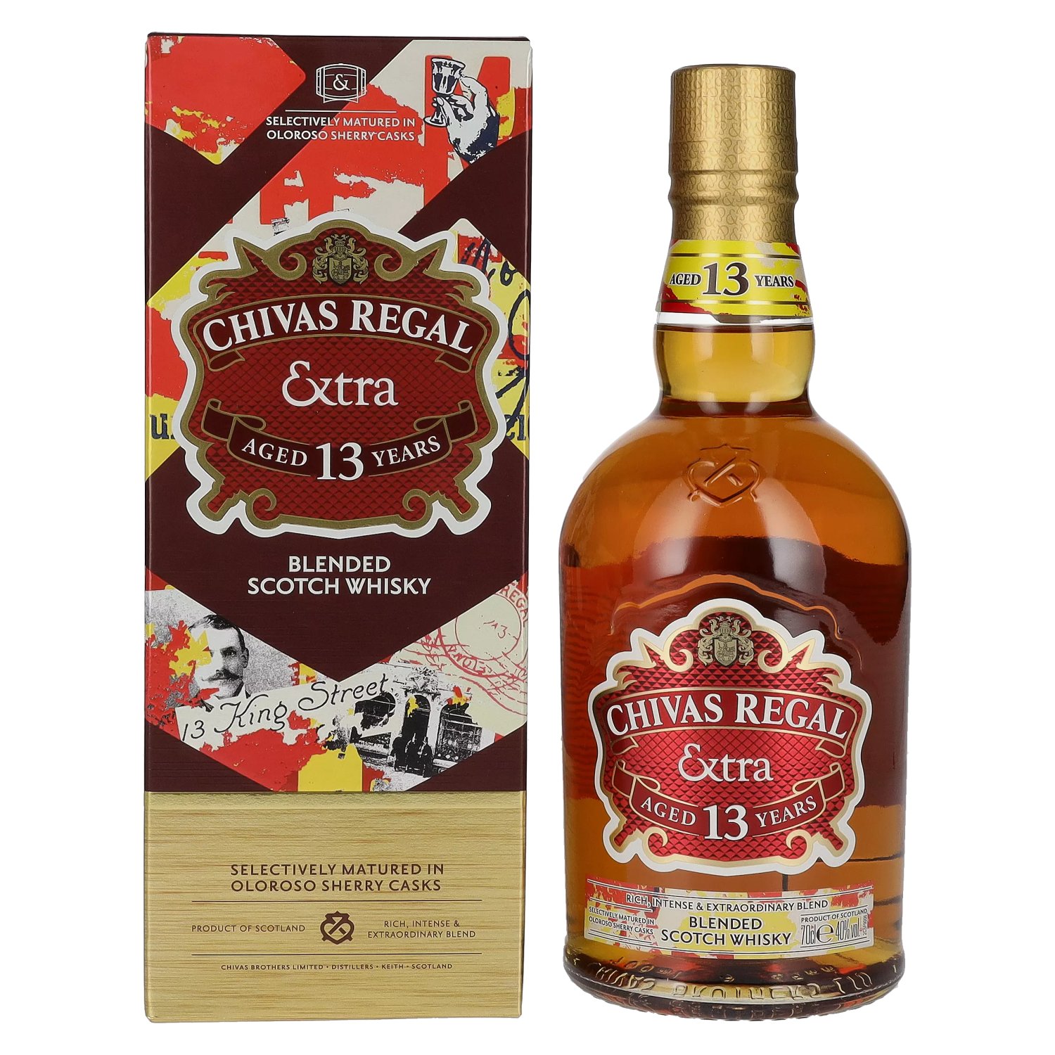 CHIVAS REGAL EXTRA 13 YO 0.70L 40% (kartón)