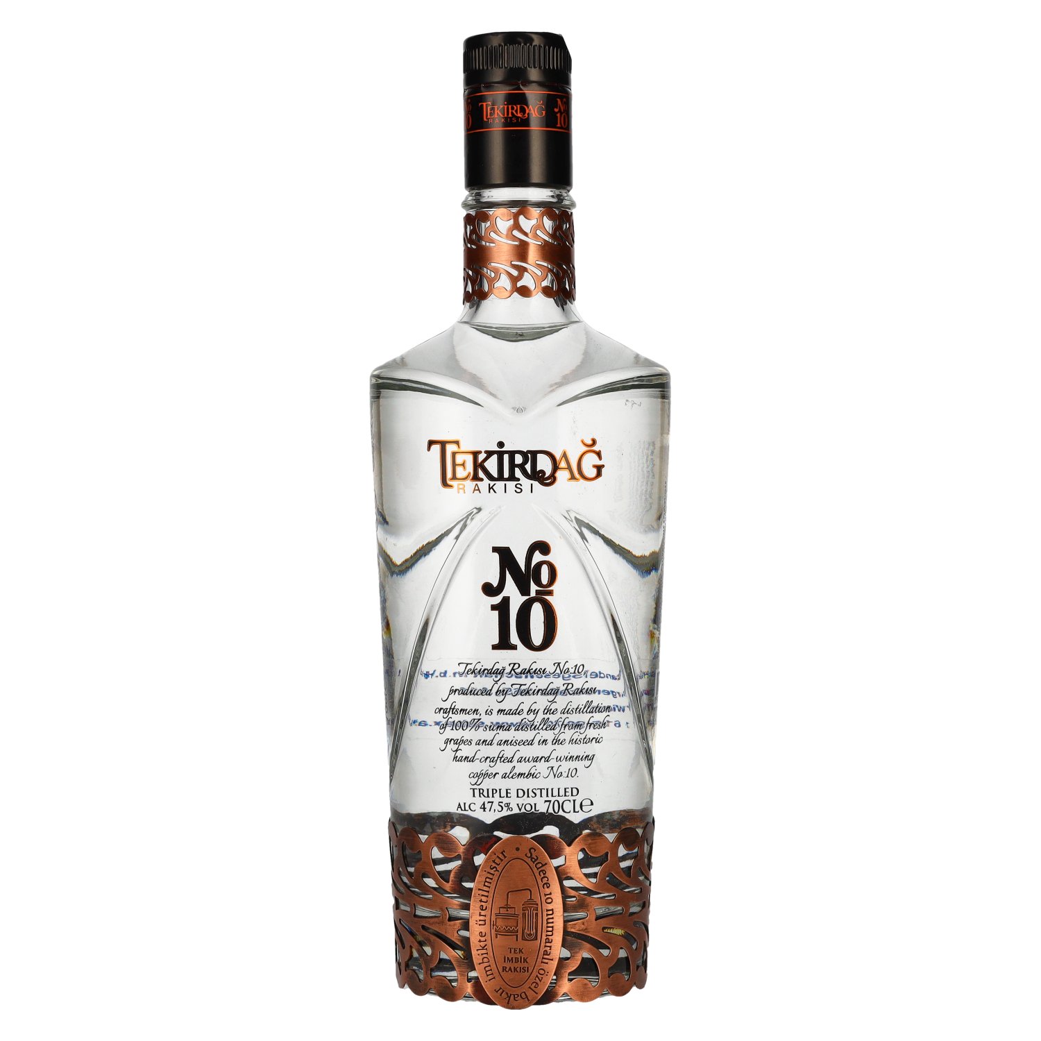 TEKIRDAG RAKISI NO. 10 0.70L 47.5% (čistá fľaša)