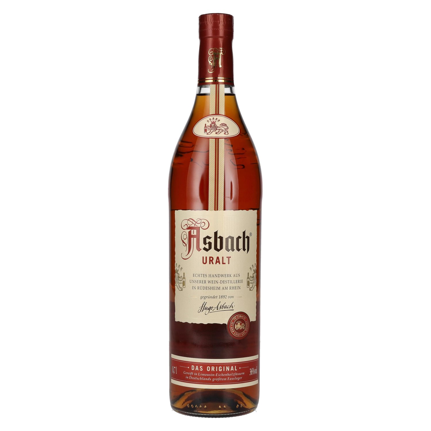 ASBACH URALT 0.70L 36% (čistá fľaša)