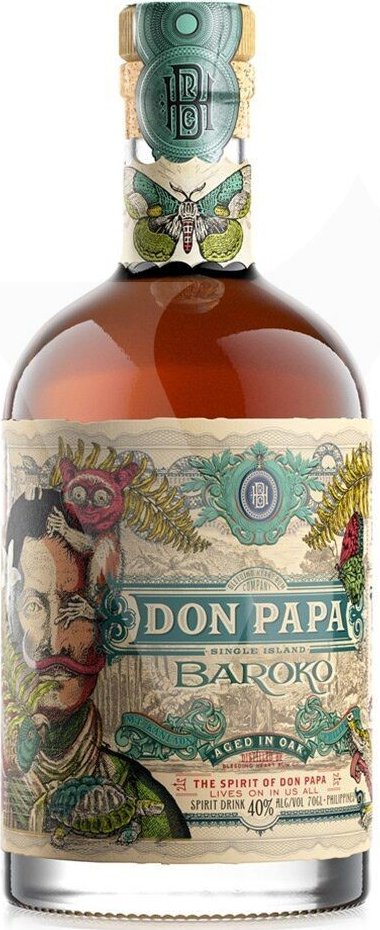 Don Papa Baroko 40% 0,7 l (čistá fľaša)