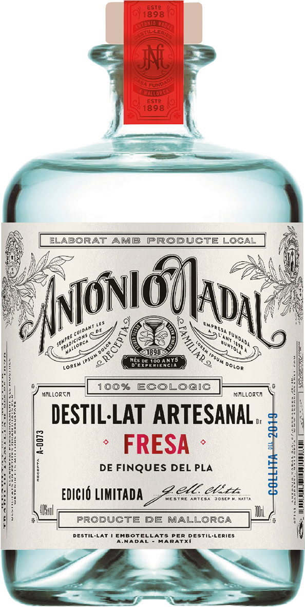 ANTONIO NADAL STRAWBERRY/FRESA 0.50L 40% (čistá fľaša)