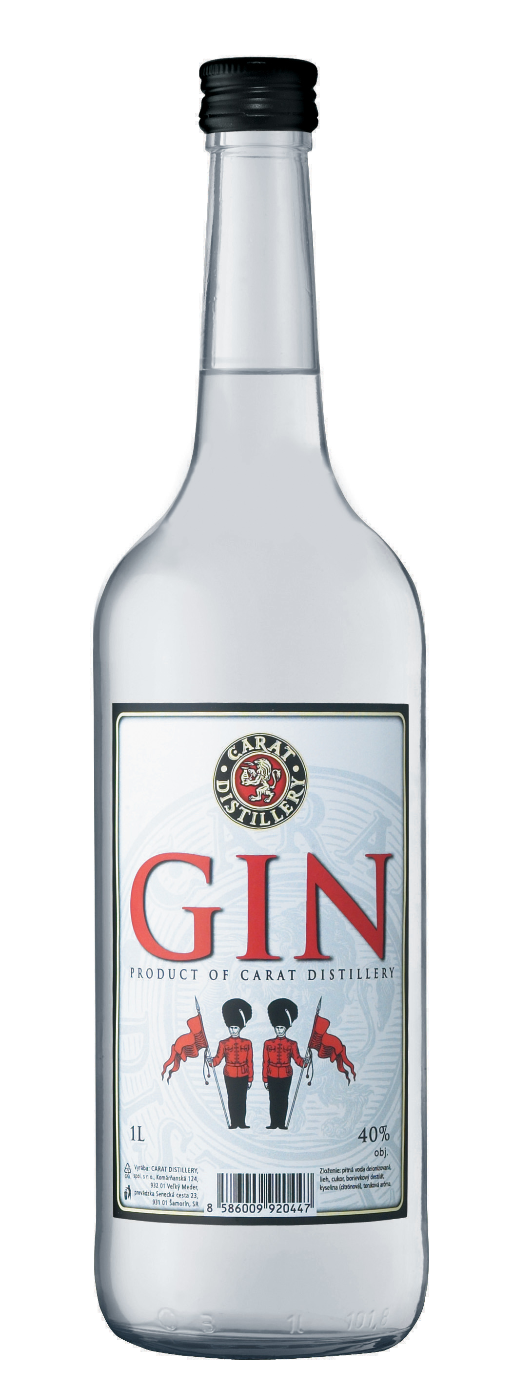 GIN 1L 40% (čistá fľaša)