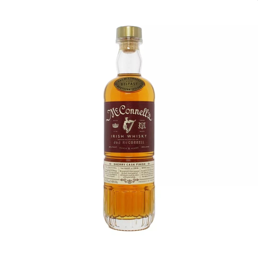 MCCONNELSS SHERRY CASK FINISH IRISH WHISKY 0.70L 46% (čistá fľaša)