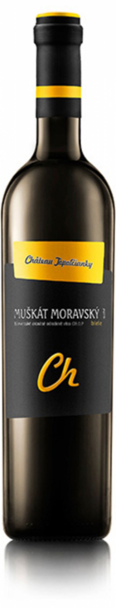 VÍNO TOPOLČIANKY CHATEAU NOIR MUŠKÁT MORAVSKÝ 0.75L (čistá fľaša)