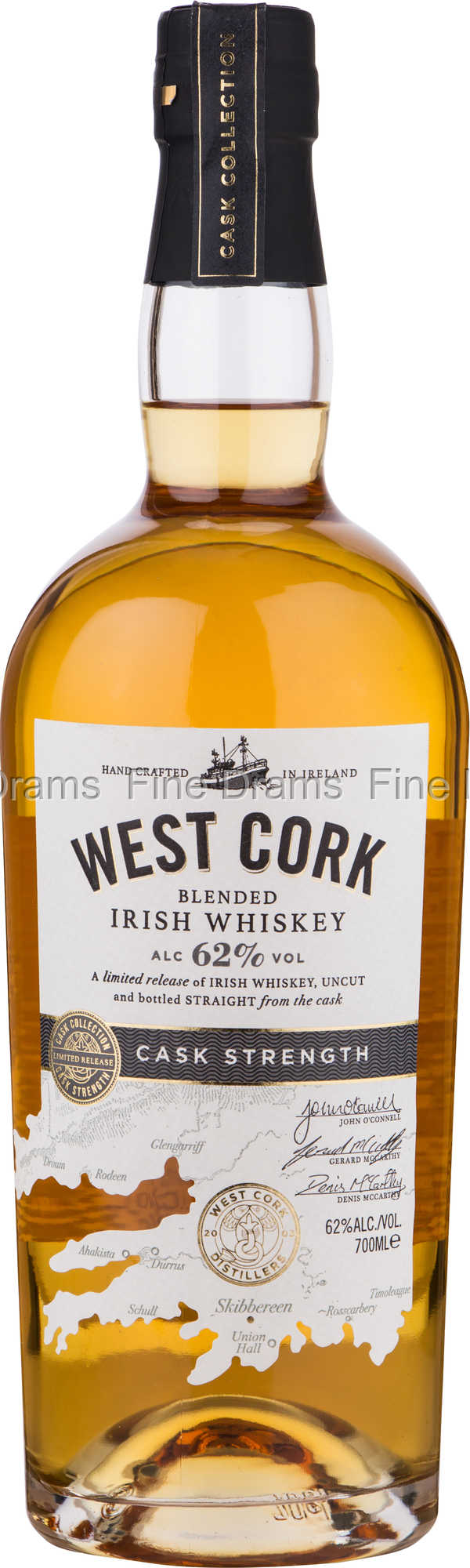 WEST CORK CASK STRENGTH 0.70L 62% (čistá fľaša)