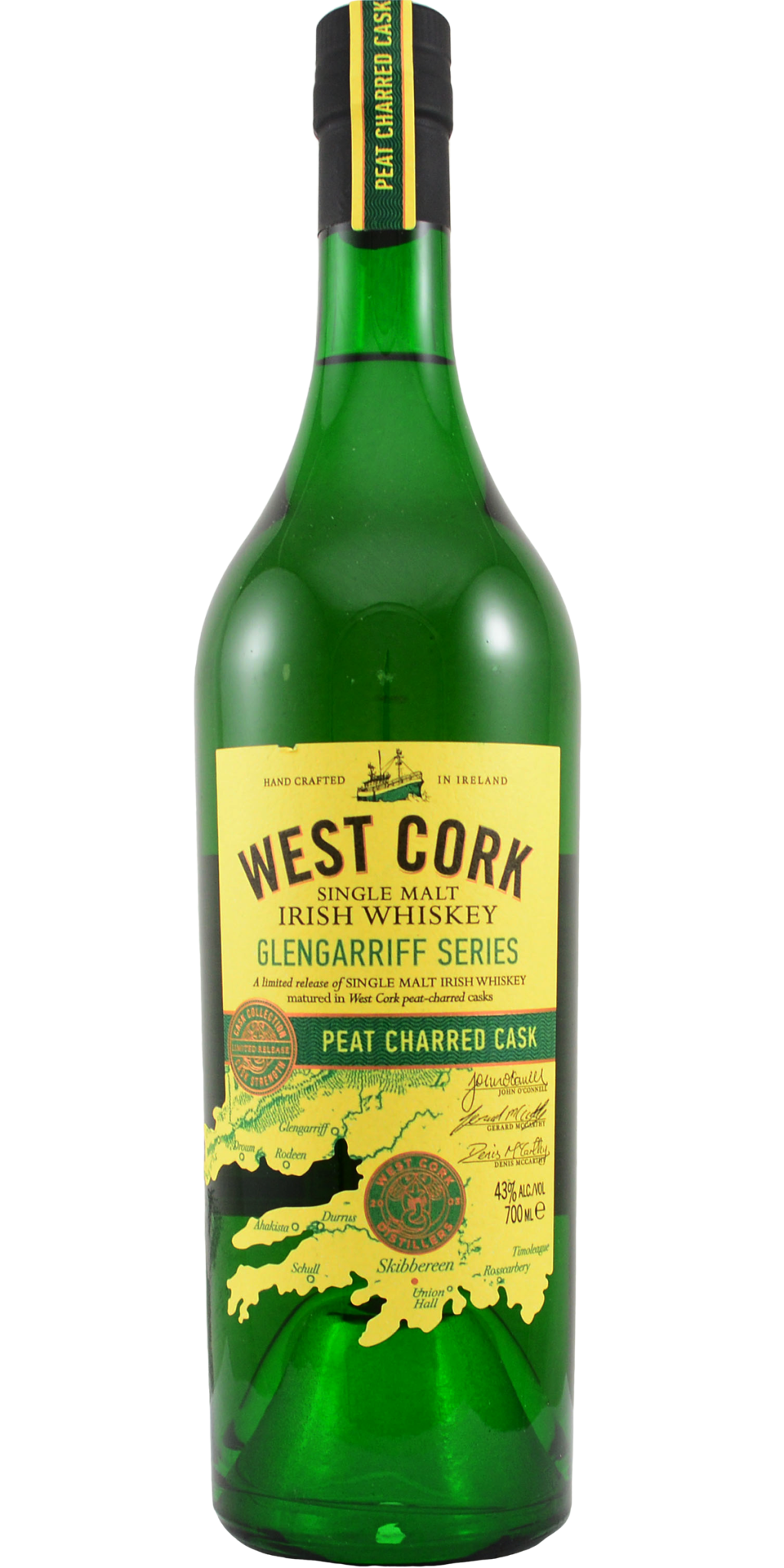 WEST CORK PEAT CHARRED CASK 0.70L 43% (čistá fľaša)