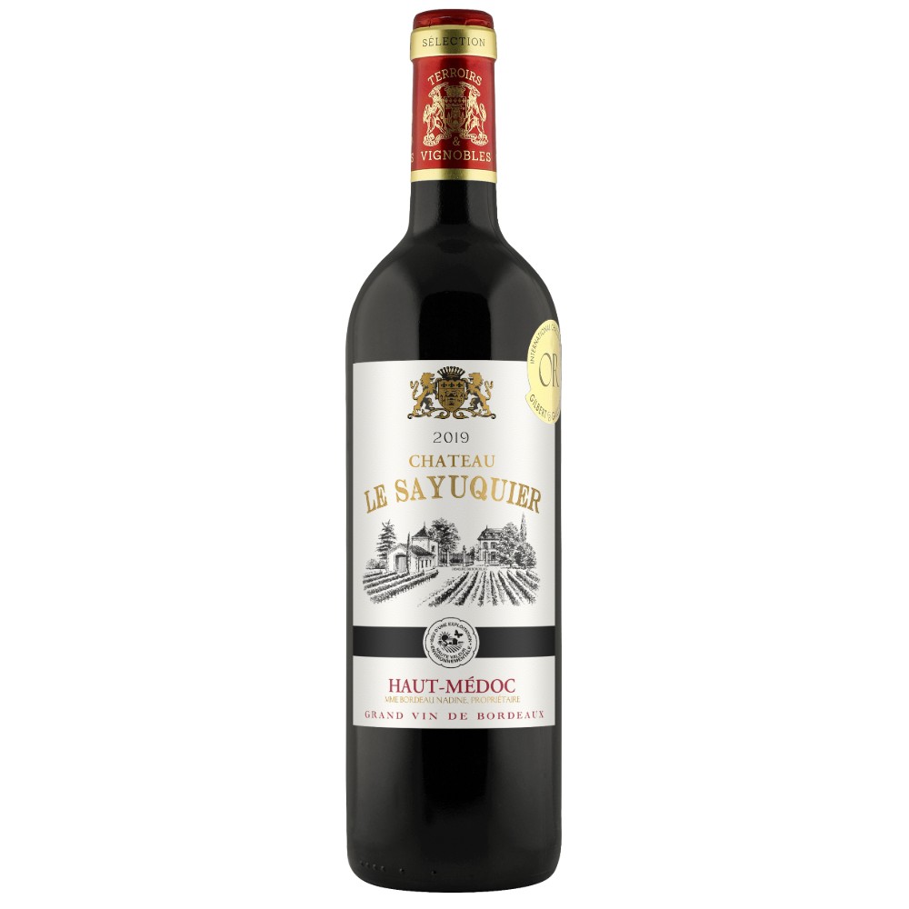 VÍNO CHATEAU LE SAYUQUIER HAUT-MÉDOC 2019 0.75L 13.5% (čistá fľaša)