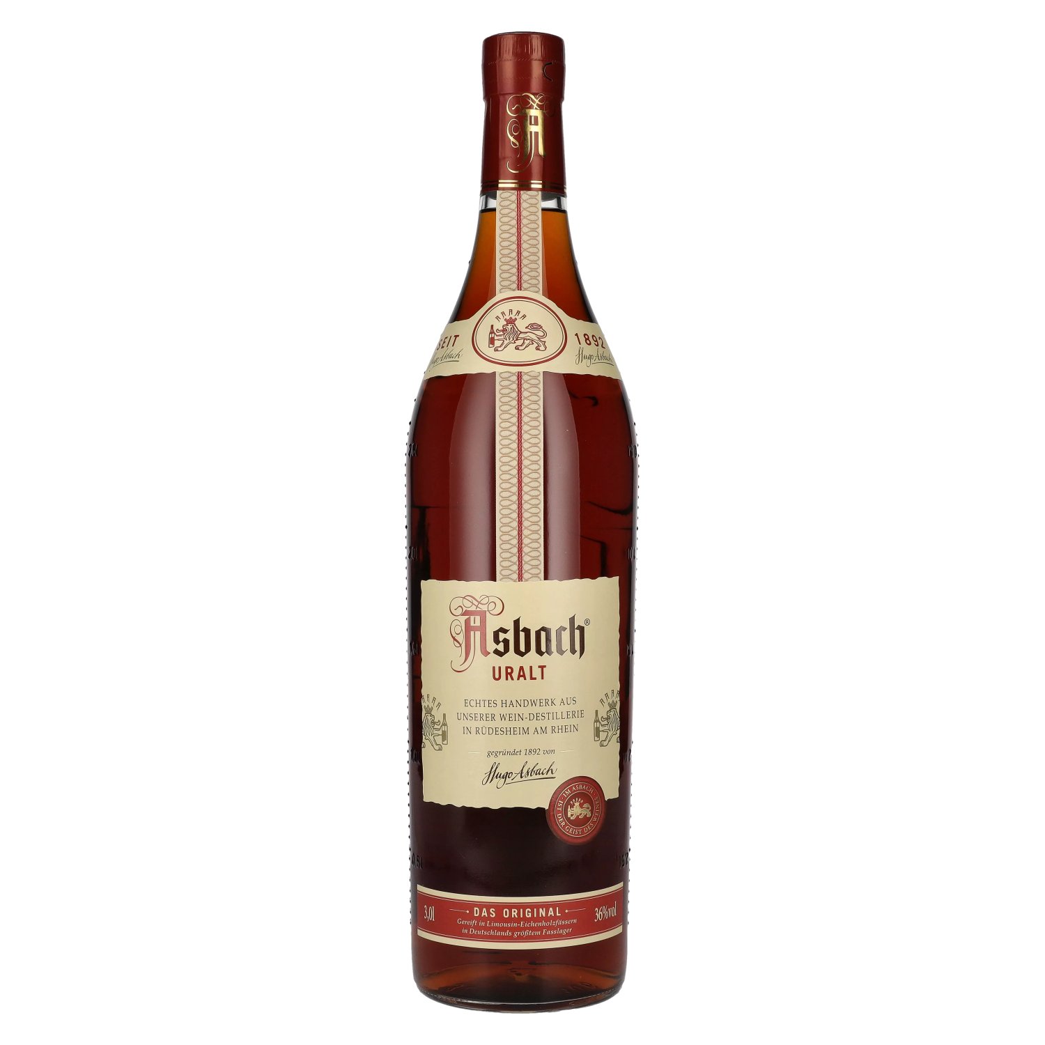 ASBACH URALT 3.0L 36% (čistá fľaša)