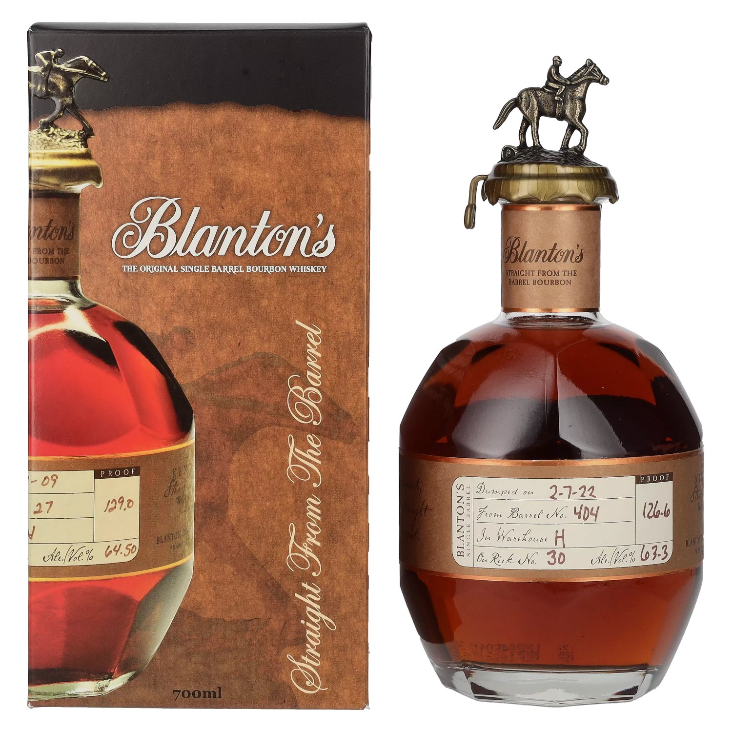 BLANTON´S STRAIGHT FROM THE BARREL 0.70L 63.3% GB (kartón)