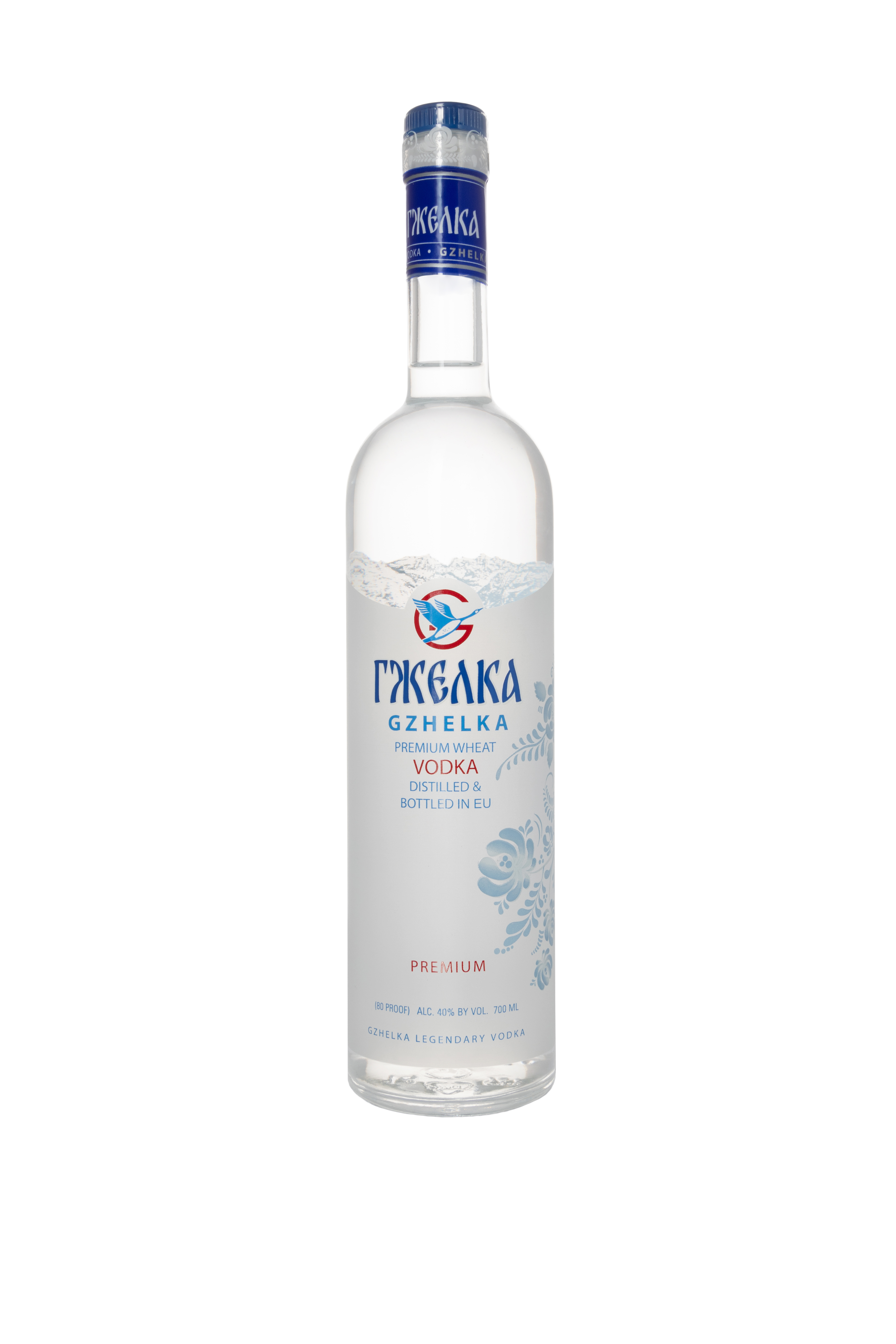 VODKA GZHELKA 0.70L 40% (čistá fľaša)