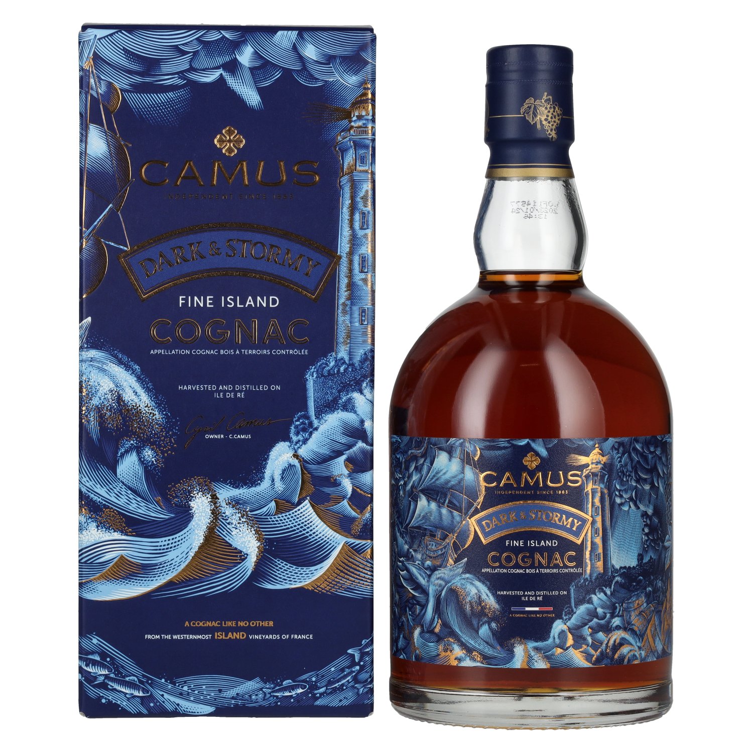 CAMUS DARK & STORMY 0.70L 40% GB (kartón)