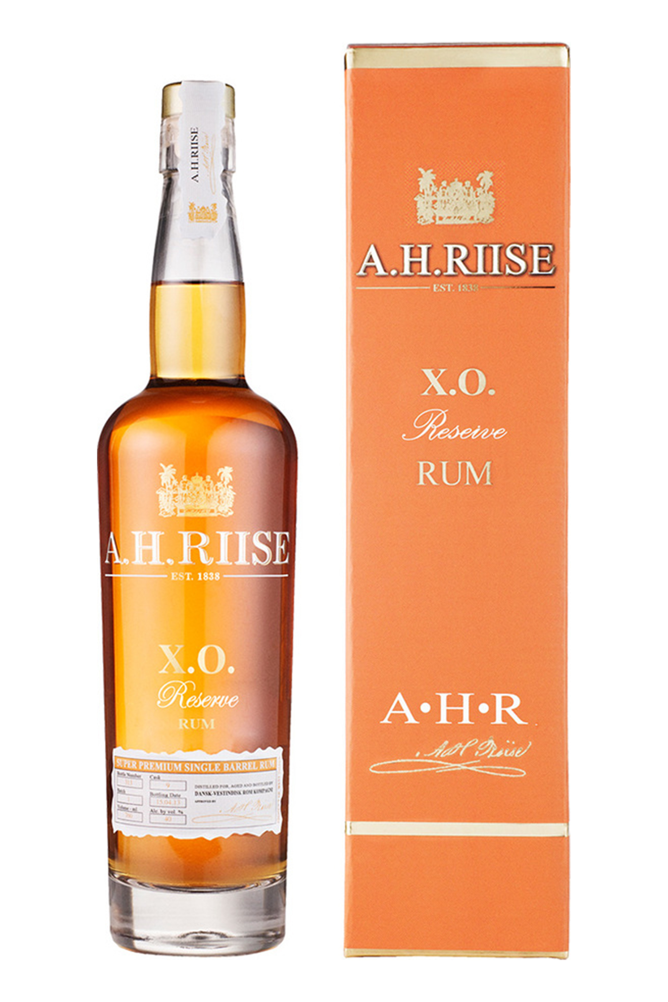 A.H. Riise XO Reserve 40% 0,7l (kartón)