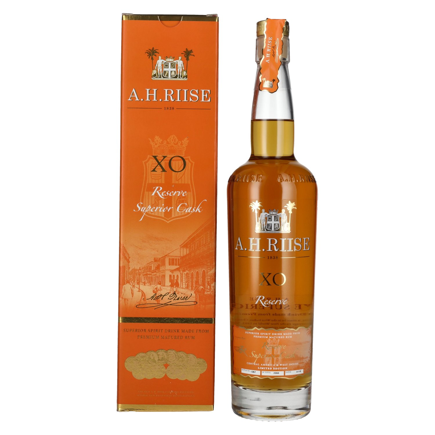 A.H. Riise XO Reserve 40% 0,7l (kartón)