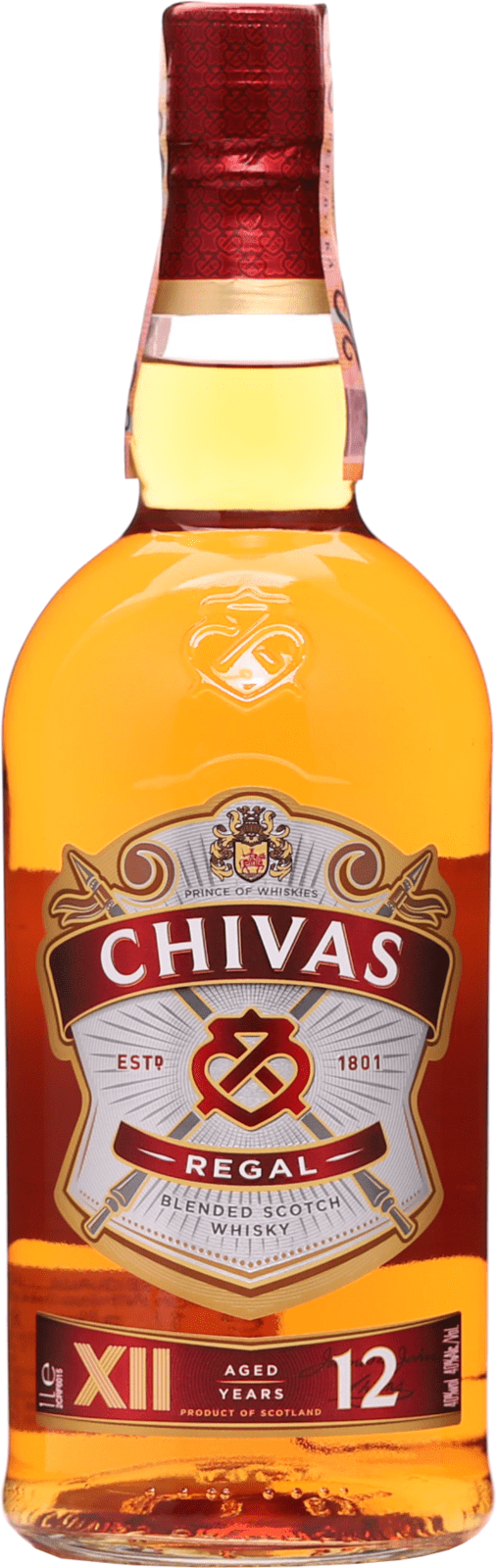 Chivas Regal 12y 40% 1 l (čistá fľaša)