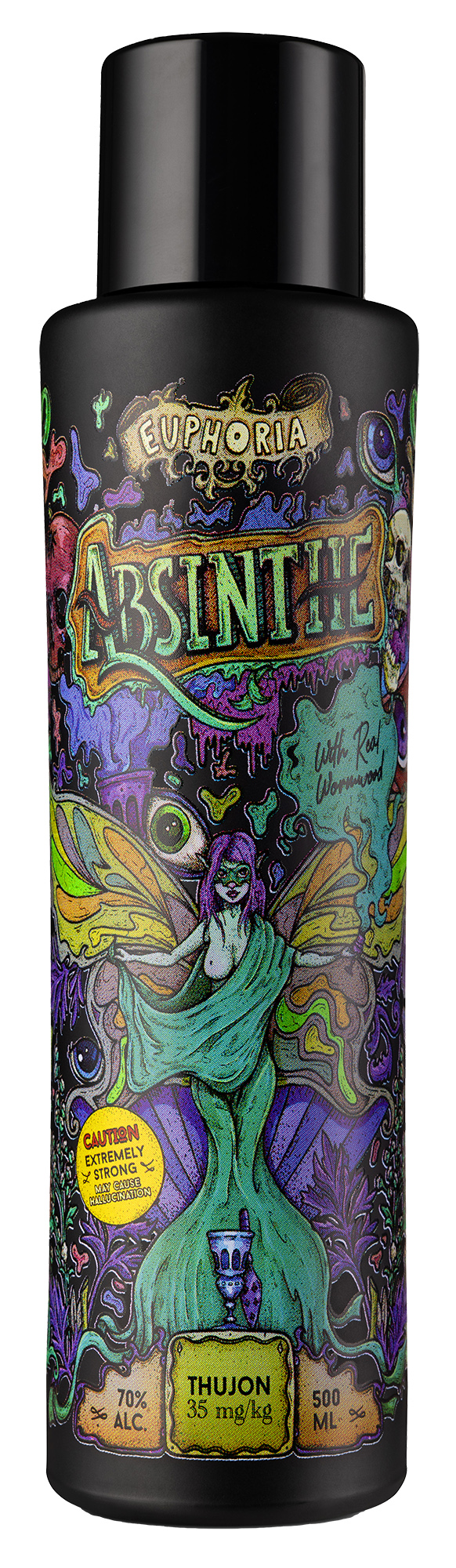 Hills Absinth Euphoria 80% 0,5 l (čistá fľaša)