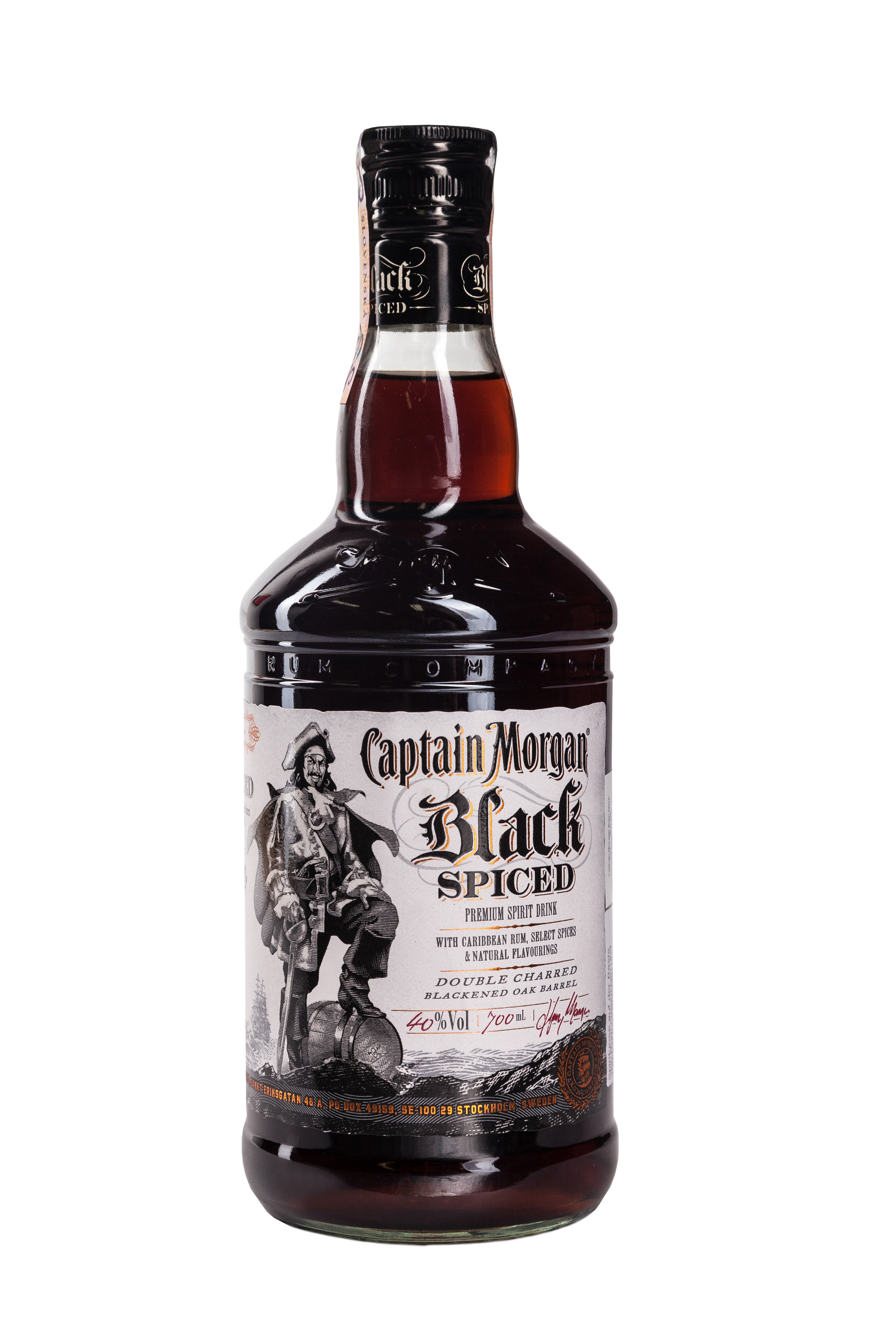 Captain Morgan Black Spiced 1 l (čistá fľaša)
