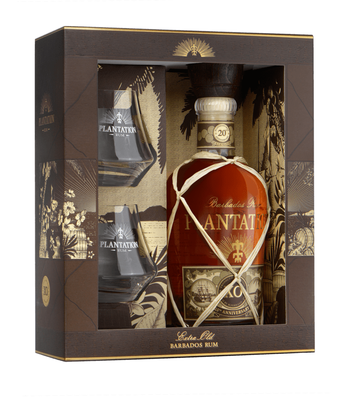 Plantation XO 20th Anniversary Rum 40% 0,7 l (darčekové balenie 2 poháre)
