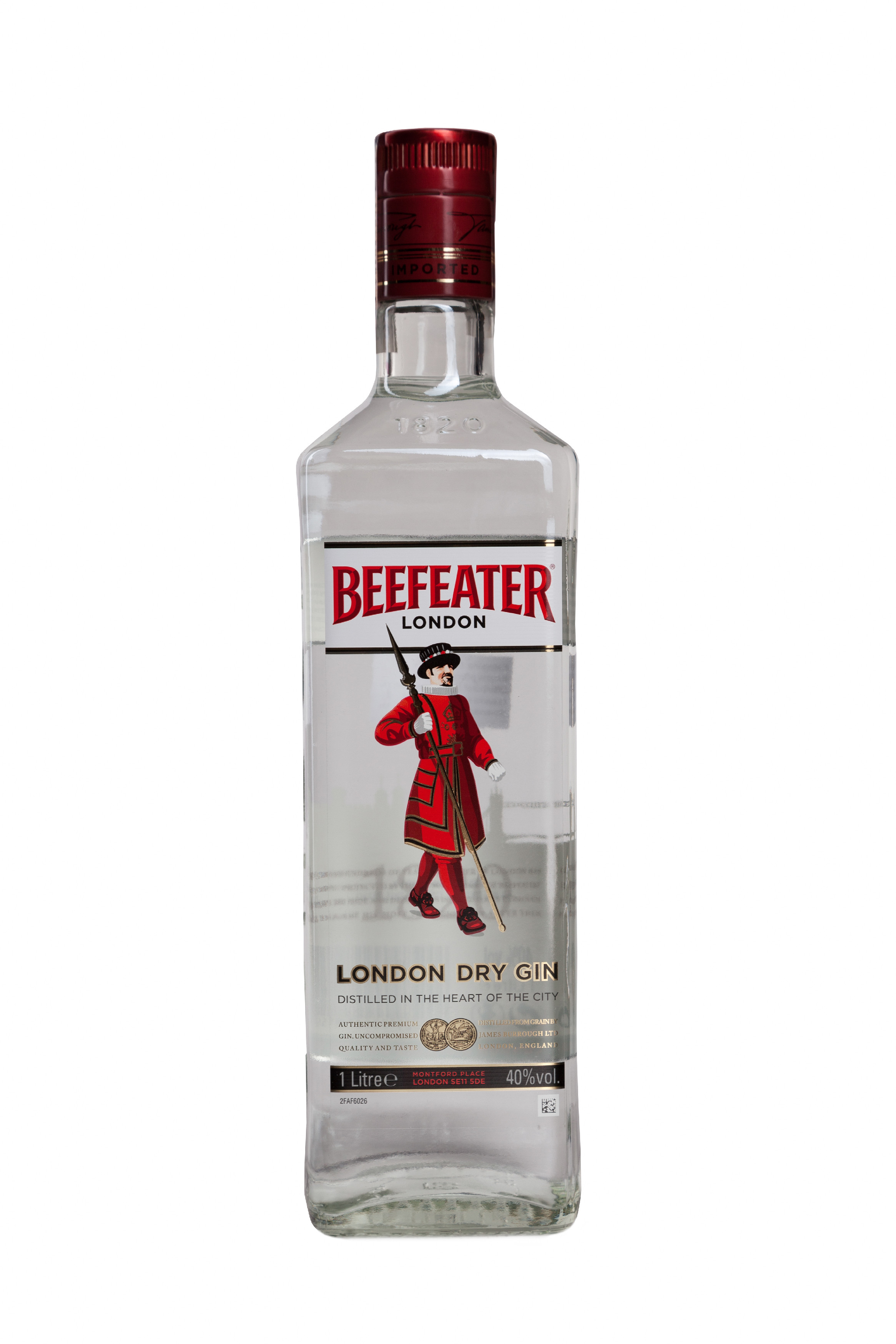 Beefeater Gin 40% 1 l (čistá fľaša)