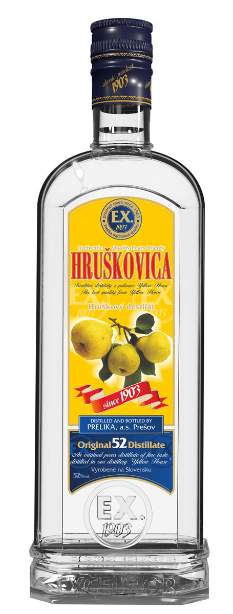 PRELIKA HRUŠKOVICA 0.70L 52% (čistá fľaša)