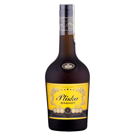 PLISKA BRANDY 0.50L 36% (čistá fľaša)