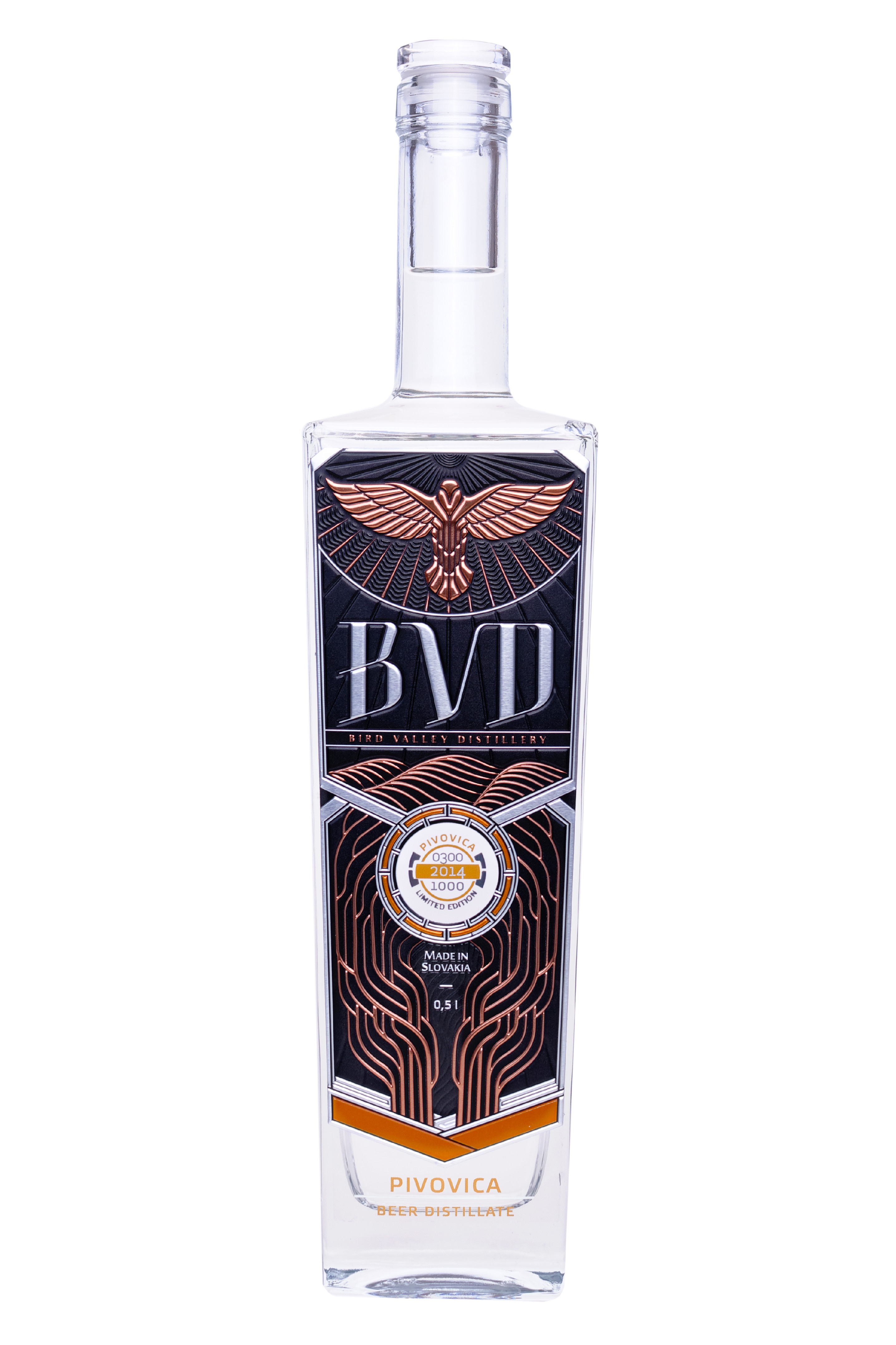 BVD Pivovica 45% 0,5 l (čistá fľaša)