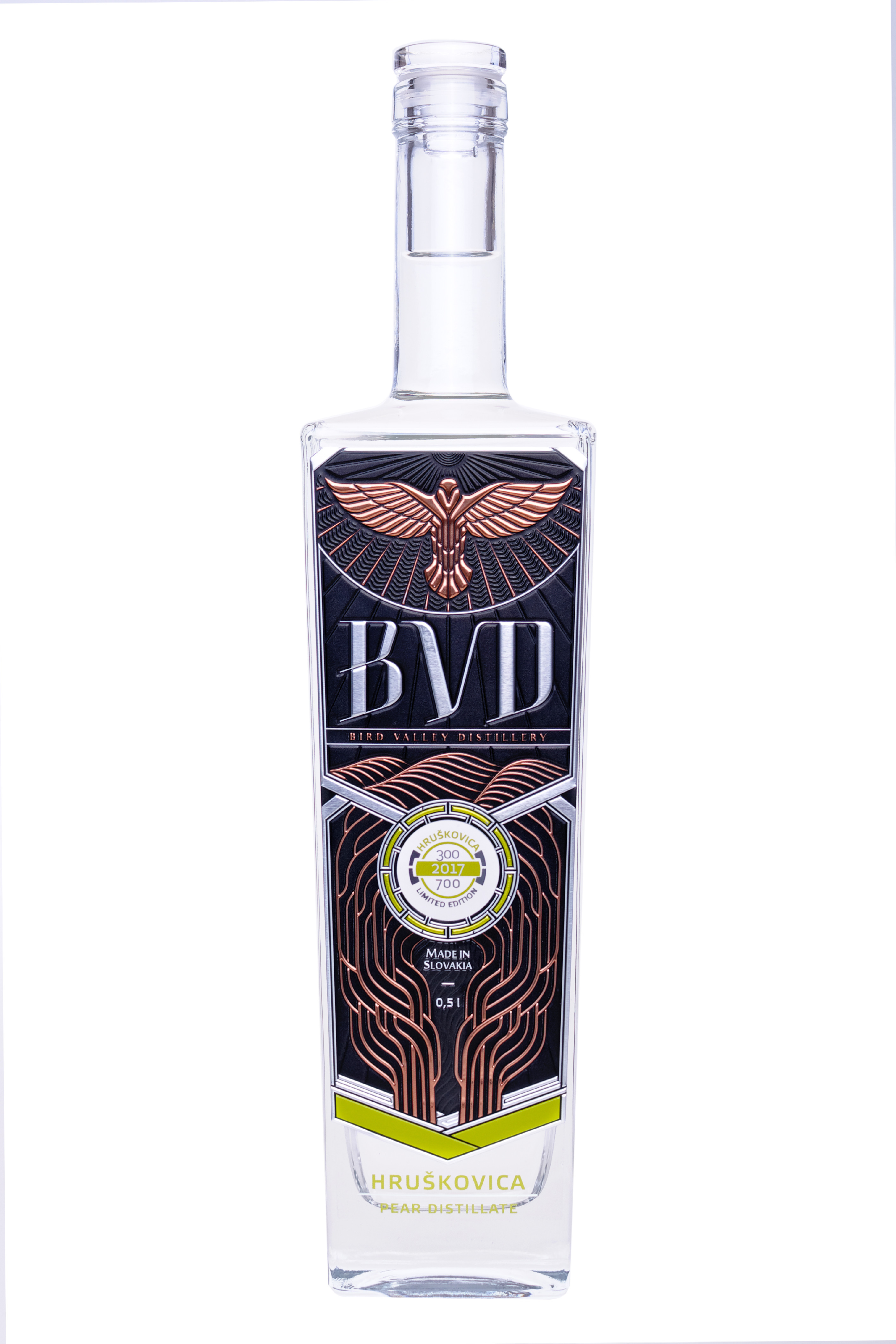 BVD Hruškovica 0,5 l (čistá fľaša)