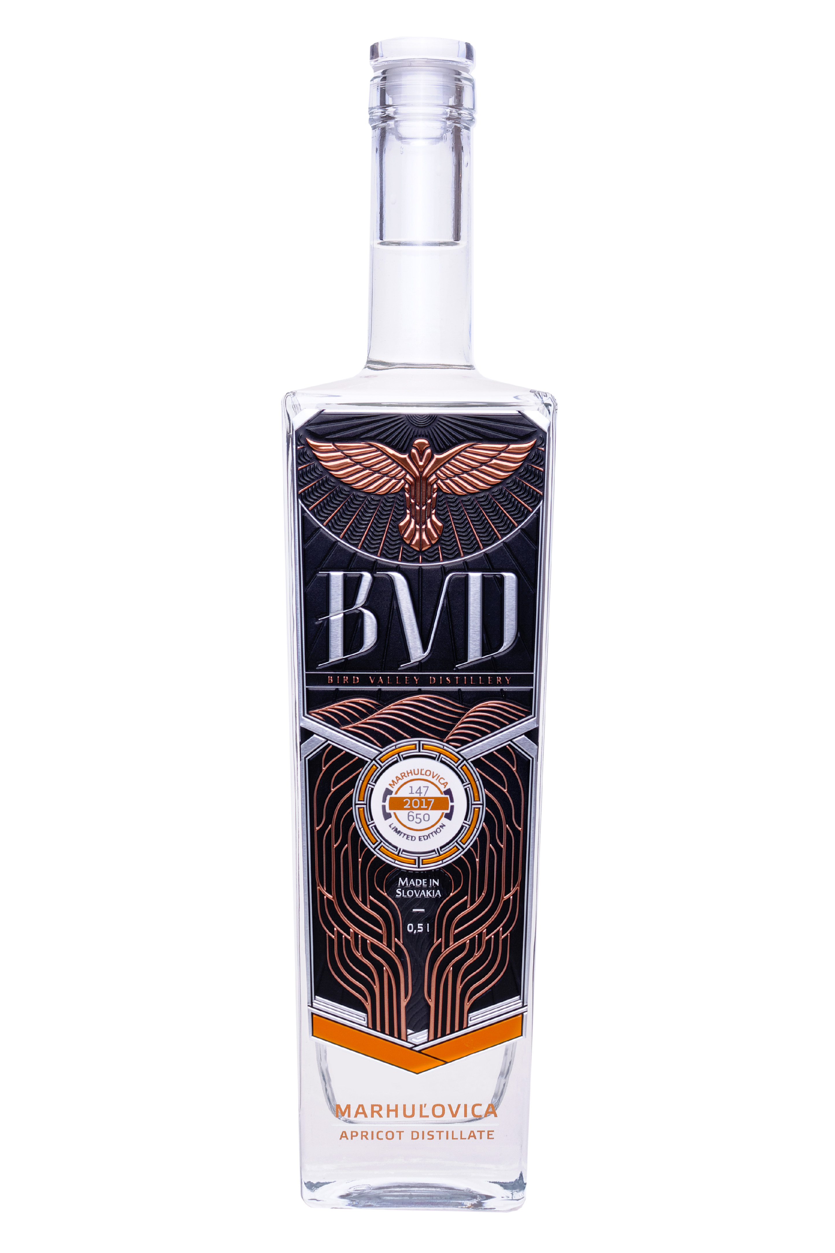 BVD Marhuľovica 0,5 l (čistá fľaša)