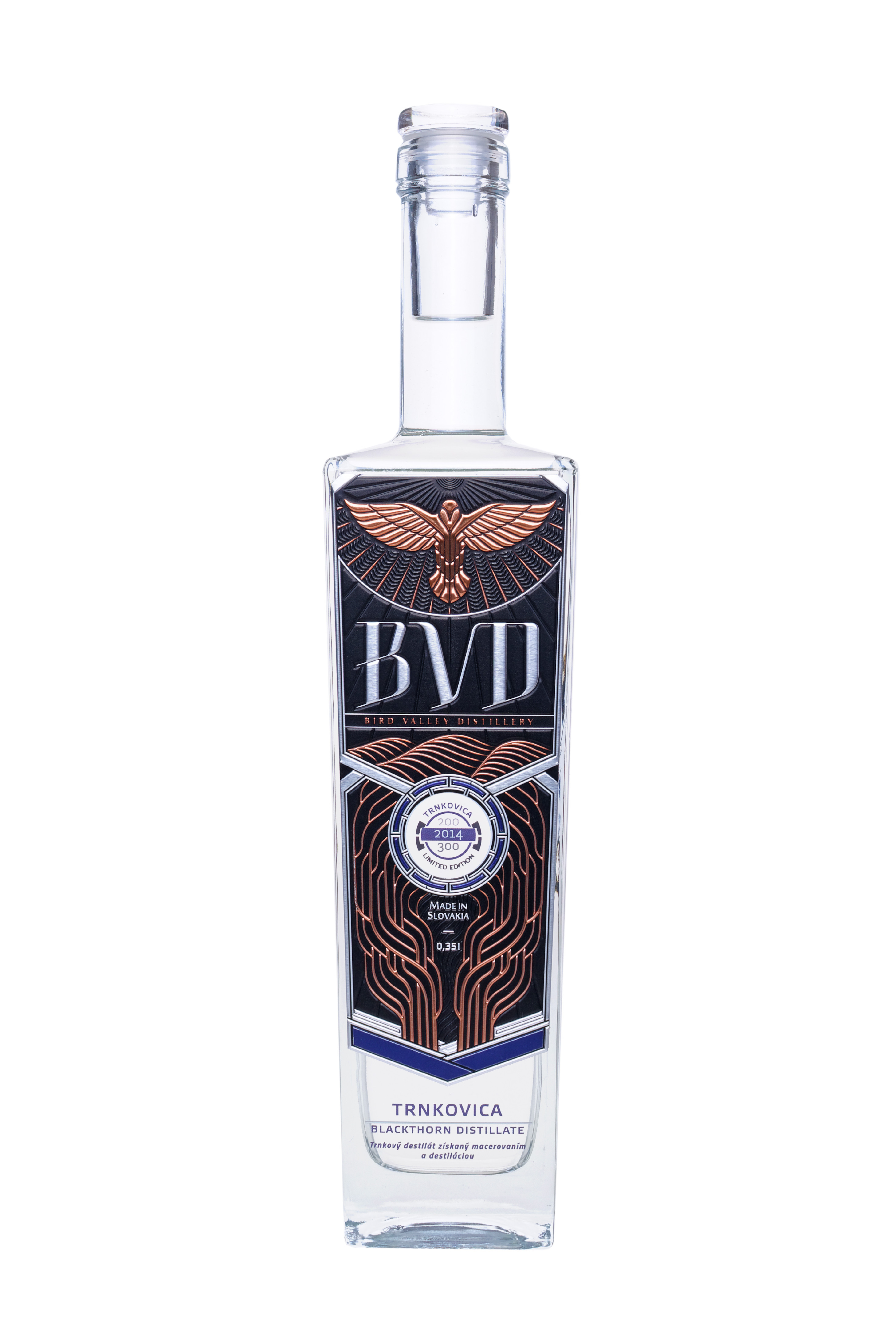 BVD Trnkovica 45% 0,35 l (čistá fľaša)