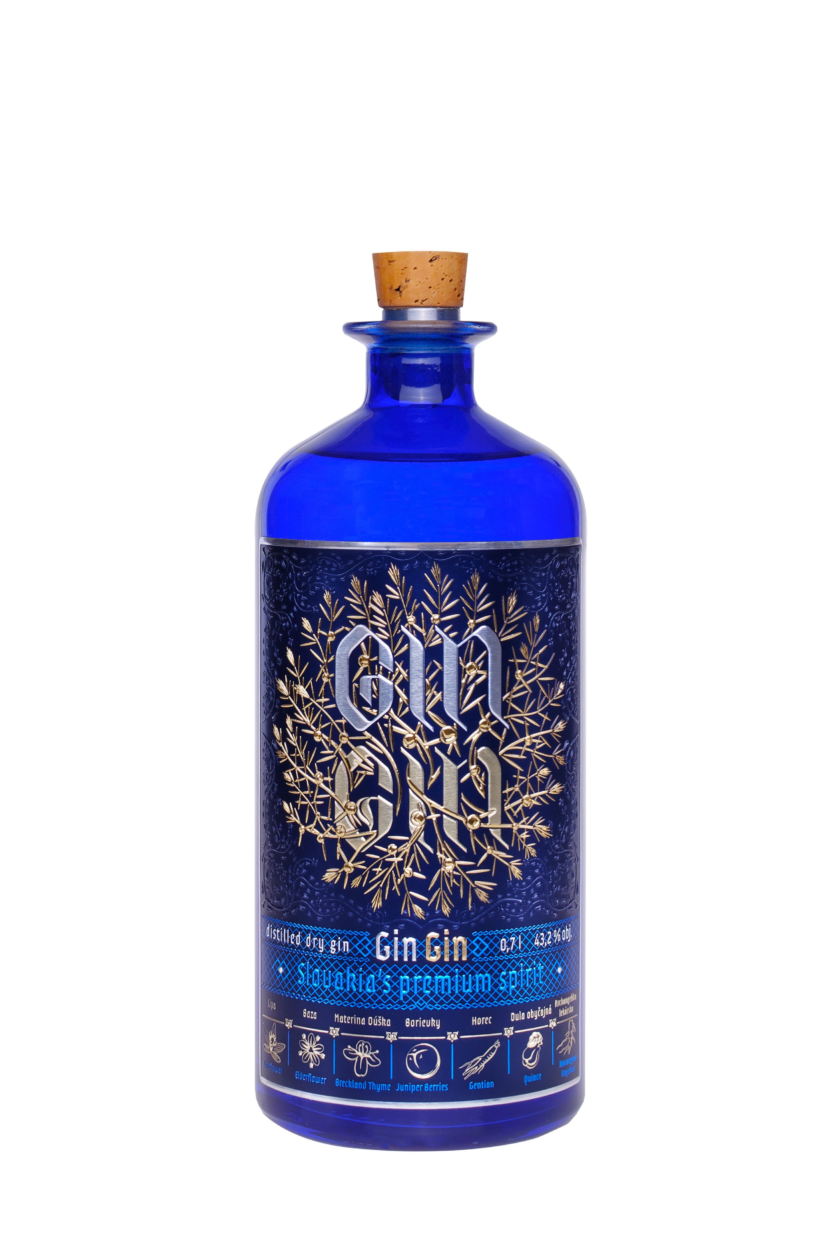 Gin Gin Slovakia 43,2% 0,7 l (čistá fľaša)