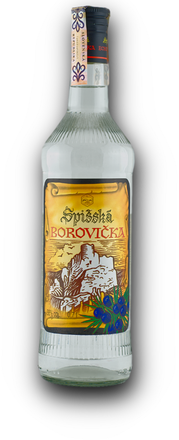 SPIŠSKÁ BOROVIČKA 0.70L 38% (čistá fľaša)