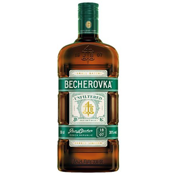 Jan Becher Becherovka Unfiltered 38% 0,5 l (čistá fľaša)