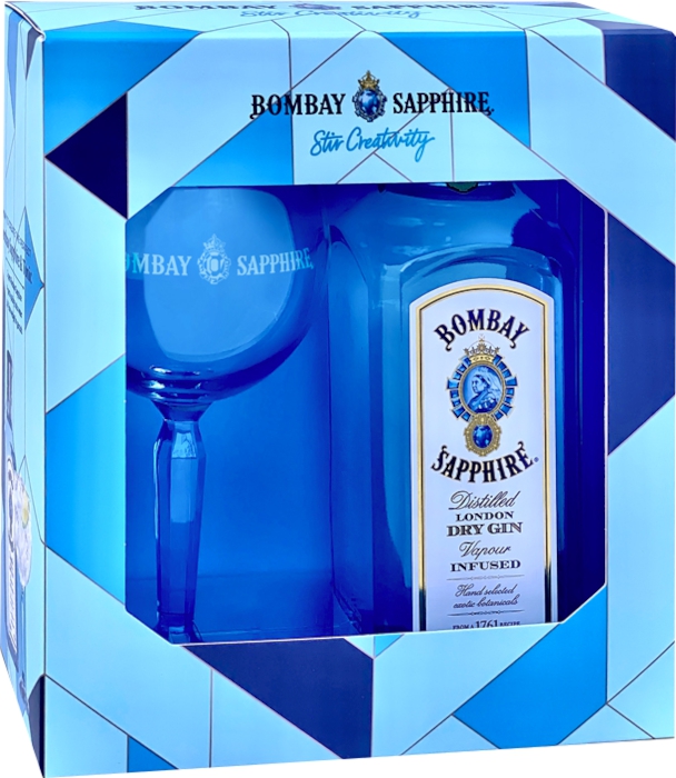 Bombay Sapphire 40 % 0,7 l (darčekové balenie 1 pohárik)