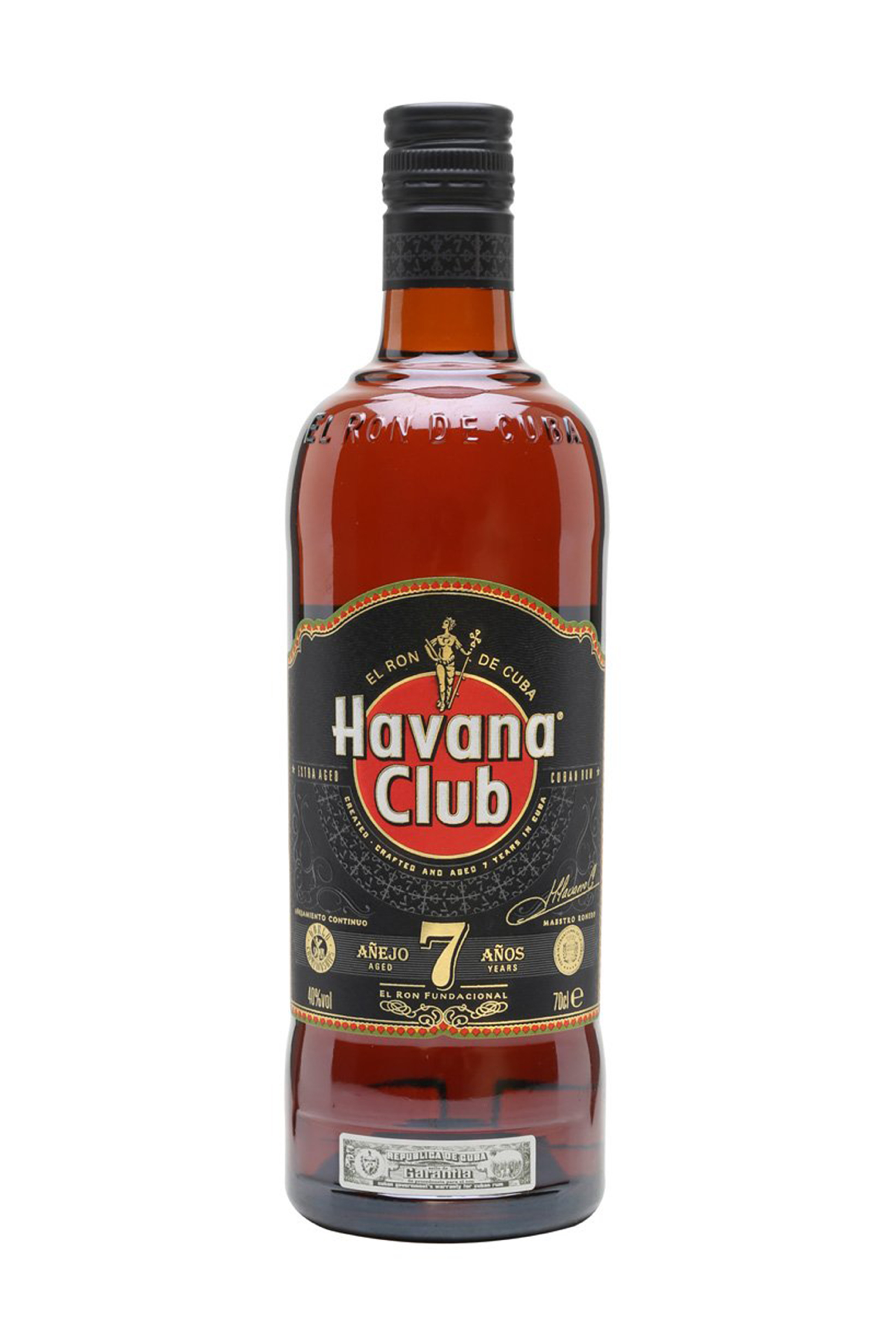 Havana Club Anejo 7y 40% 0,7 l (čistá fľaša)